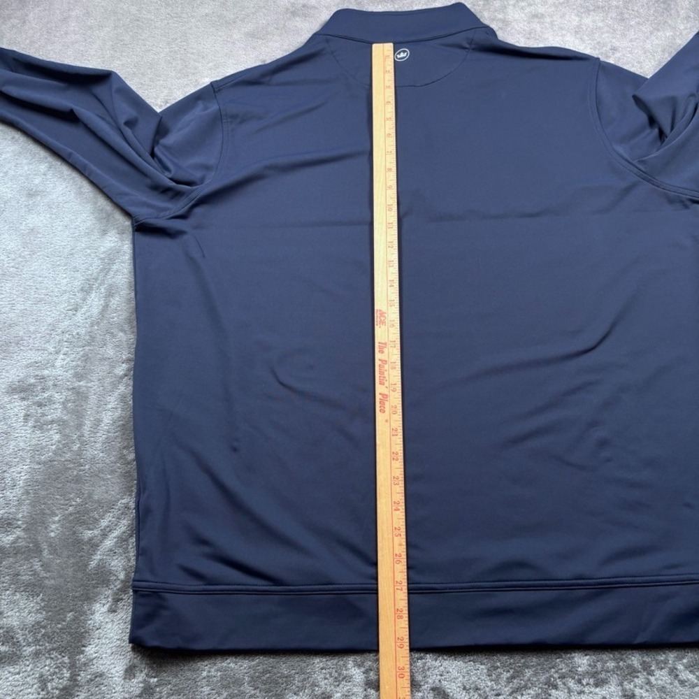 Peter Millar Pullover Mens 2XL Blue 1/4 Zip XXL Golf Crown Sport Perth Stretch - Picture 7 of 14